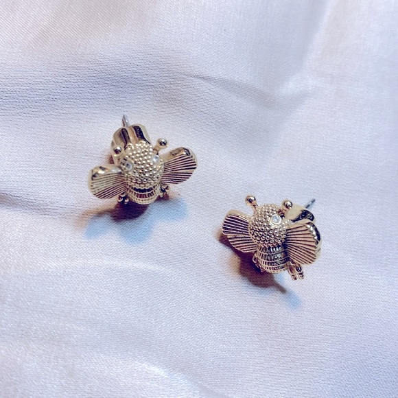 kate spade Jewelry - Kate Spade Gold Bee Stud Earrings